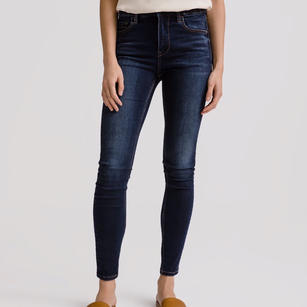 Grana Mid Rise Flex Denim Skinny Jeans
